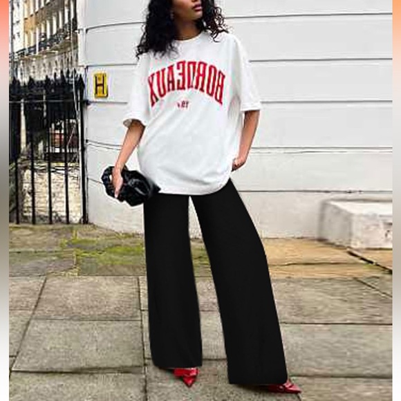 ❌SOLD❌Women's Wide-Leg High-Waisted Casual Pants with Pockets - Picture 11 of 15